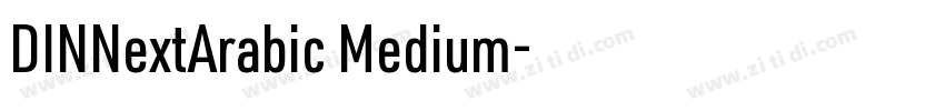 DINNextArabic Medium字体转换
